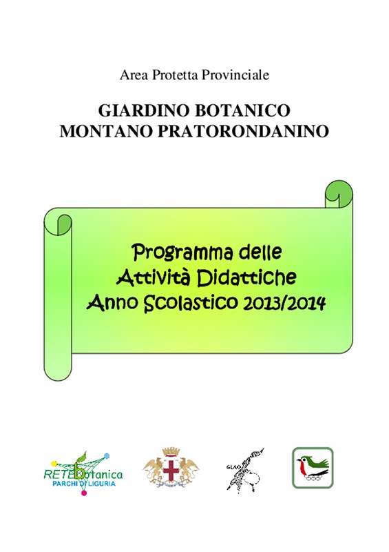 Proposte Didattiche Anno Scolastico 2013/2014
