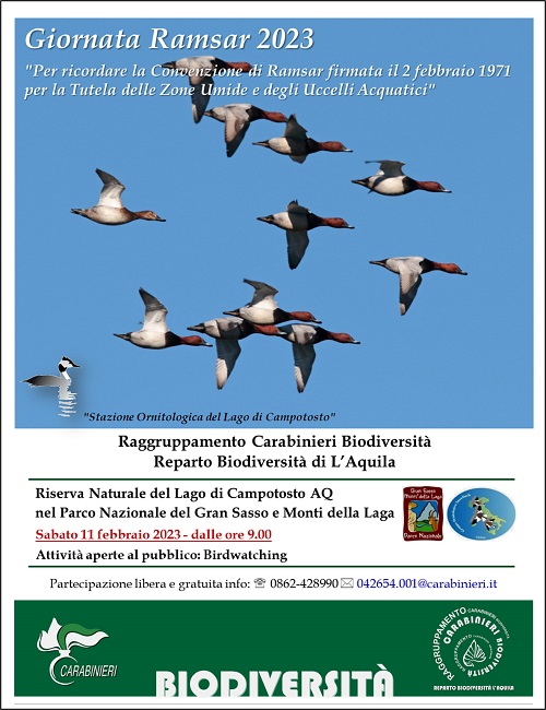 Giornata Ramsar 2023: Riserva Naturale di Popolamento Animale del Lago di Campotosto
