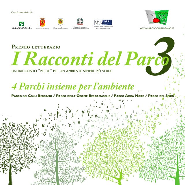 Premio letterario 'I Racconti del Parco - Terza edizione': un racconto 'verde' per un ambiente sempre più verde