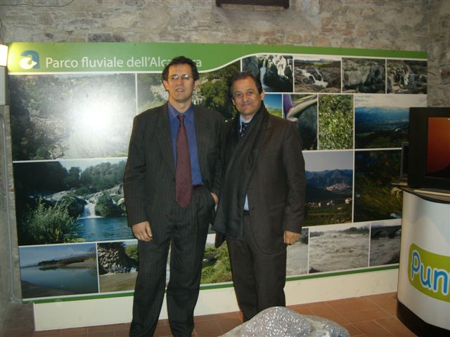 Da sinistra: Il Presidente Bruno De Vita e Marcello D'Amore, Sindaco di Graniti e componente Comitato Esecutivo del Parco