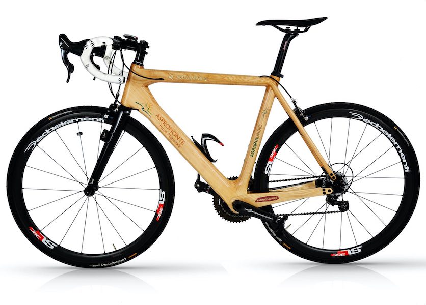 The Park and the Agricultural Department create the first bicycle made up of Aspromonte chestnut wood