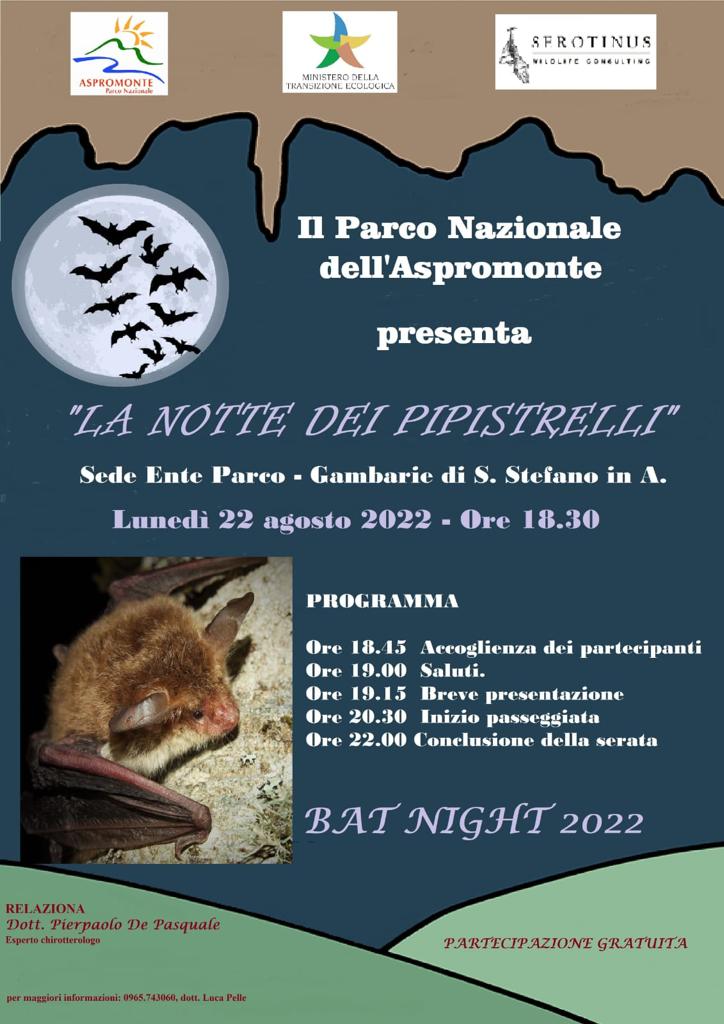 Bat night: 'la notte dei pipistrelli' il 22 agosto a Gambarie
