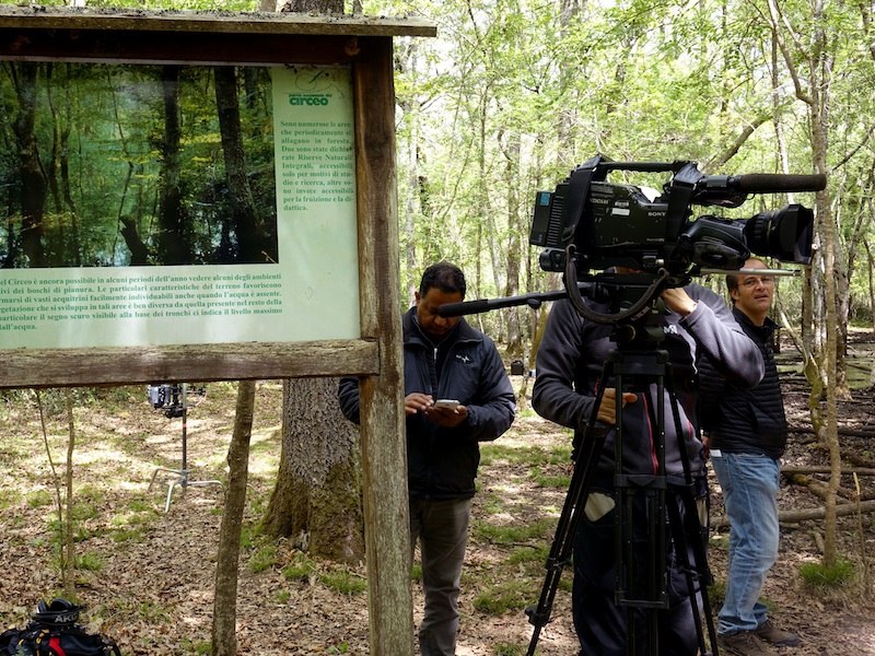 Rai Uno's historic broadcast 'Linea Verde' at Circeo National Park