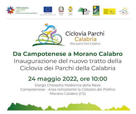 Inaugurazione del nuovo tratto della Ciclovia dei Parchi della Calabria
