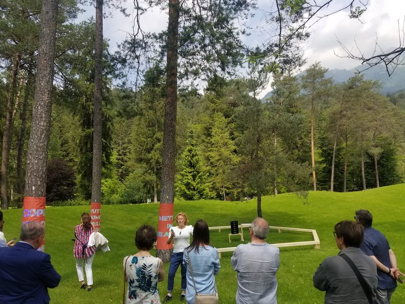 Inaugurata oggi al Parco delle Terme di Comano la mostra 'Sottosopra: in viaggio con l'acqua della Sarca'