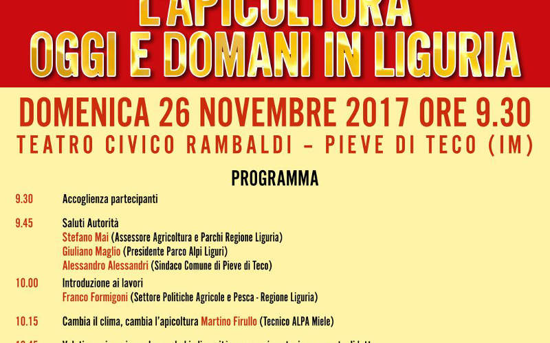 26 novembre – Concorso Mieli Parchi Liguria evento conclusivo