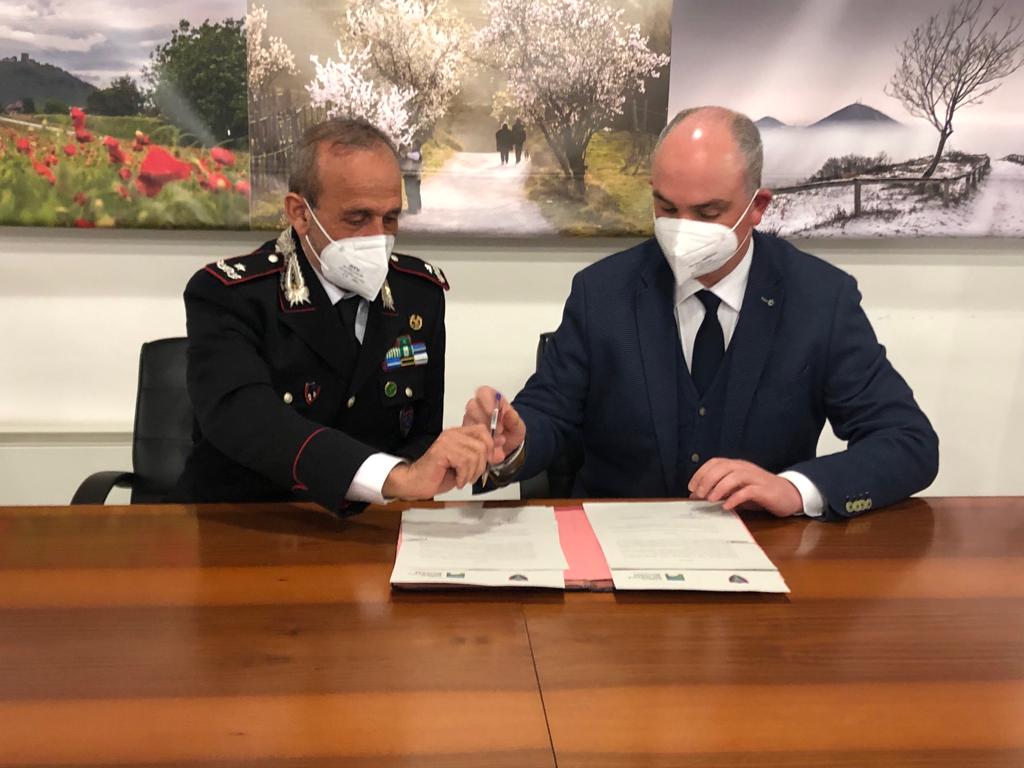 Firmata la convenzione tra il Parco Regionale dei Colli Euganei e i Carabinieri Forestali 