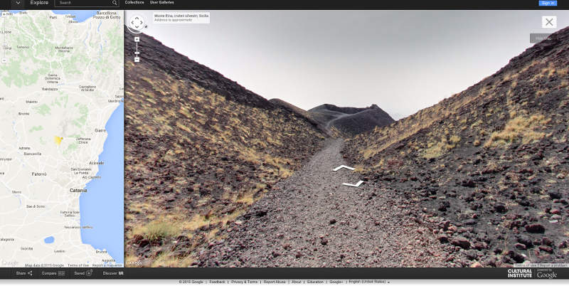 Da oggi trekking virtuale sull'Etna con Google Street View per celebrare il secondo anniversario del riconoscimento Unesco