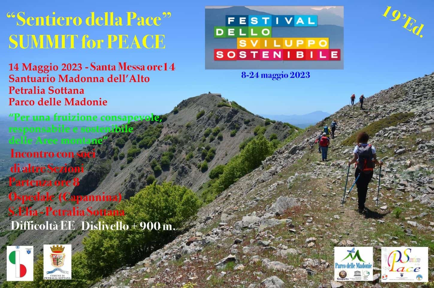 SENTIERO DELLA PACE - SUMMIT FOR PEACE - DOMENICA 14 MAGGIO 2023