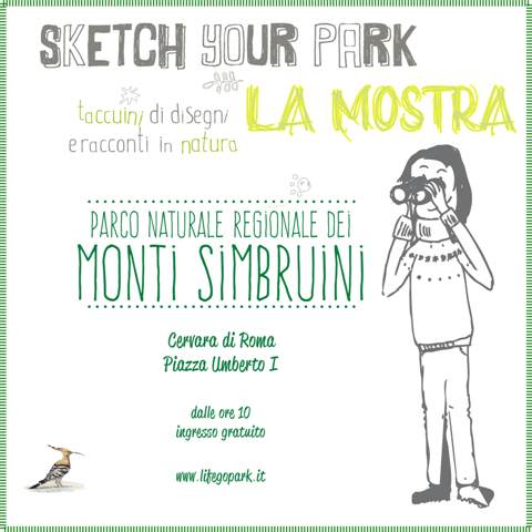 Sketch Your Park, le opere del concorso in mostra a Cervara di Roma durante la Festa degli Artisti e 17^ Sagra del Tartufo 