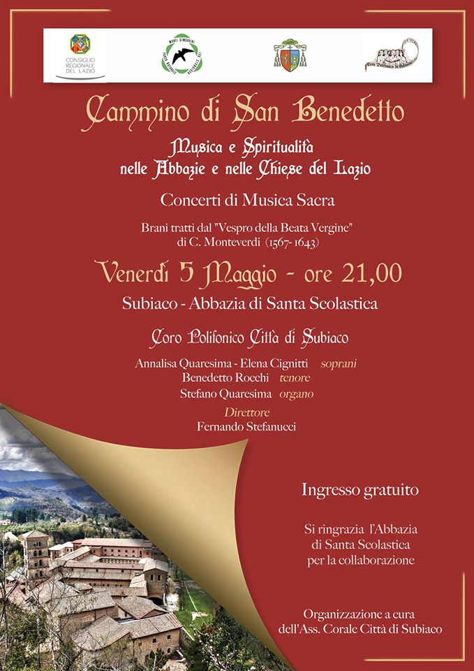 Concluso il Progetto 'Sul Cammino di San Benedetto, musica e spiritualità nelle Abbazie e Chiese del Lazio – Concerti di Musica Sacra'