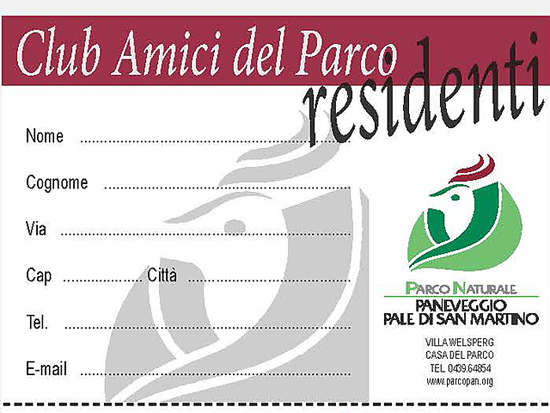 Club Amici del Parco 2015 - Speciale per i residenti