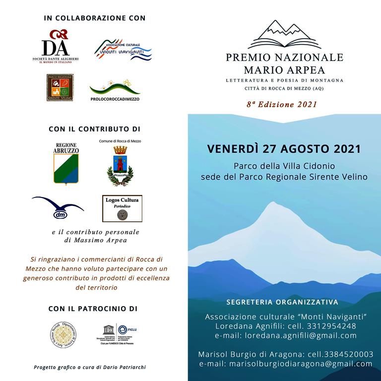Premio Letterario Nazionale Mario Arpea - Letteratura e Poesia di Montagna