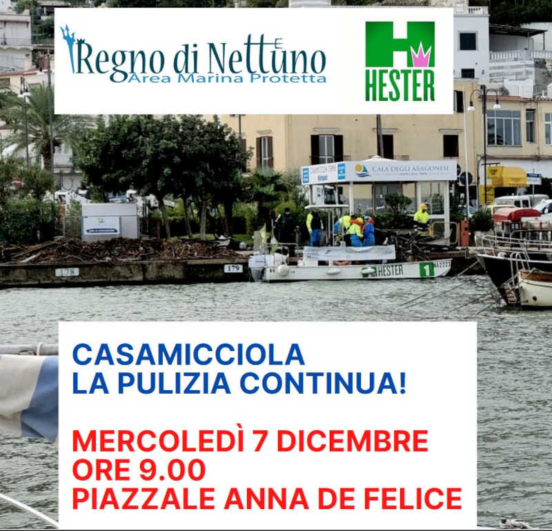 Giornata ecologica, pulizia del porto di Casamicciola Terme