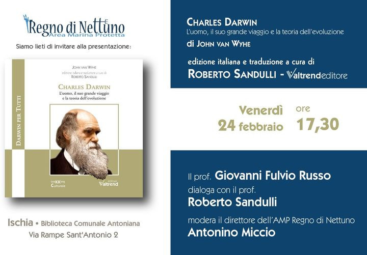 Presentazione del Libro 'Charles Darwin – L'uomo, il suo grande viaggio e la teoria dell'evoluzione.'