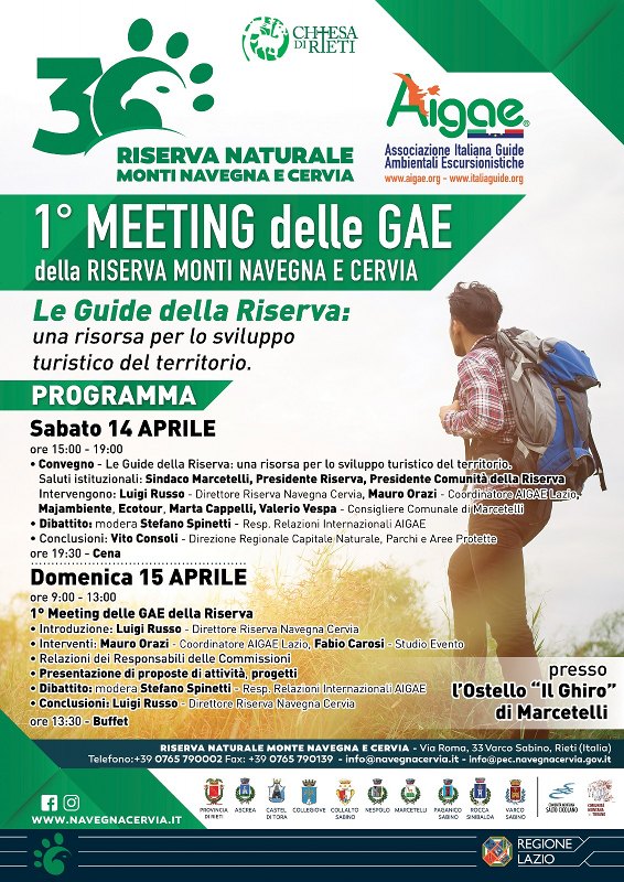 1° Meeting GAE della Riserva Naturale Monti Navegna e Cervia