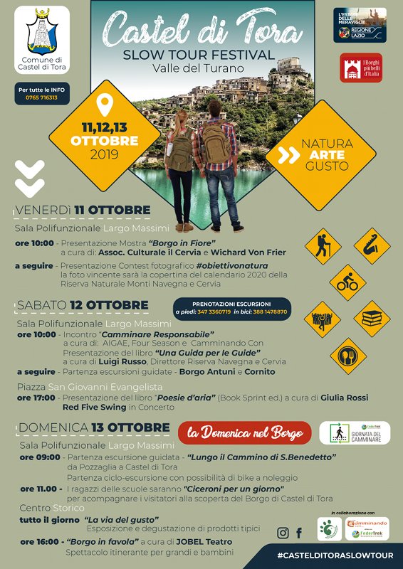 Castel di Tora 'Slow Tour Festival' Valle del Turano