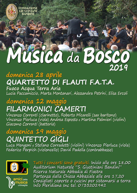 Concerti di Musica da Bosco 2019