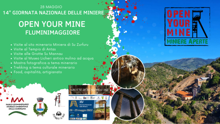 Giornata Nazionale delle Miniere – Open Your Mine 2022 Fluminimaggiore
