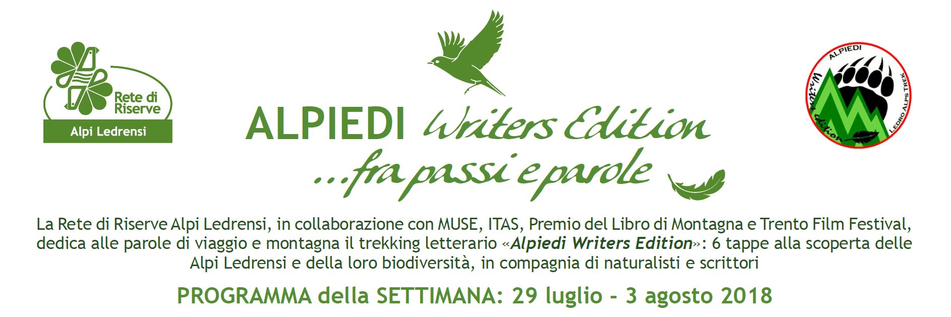 Aperte le iscrizioni per ALPIEDI - Writers Edition!