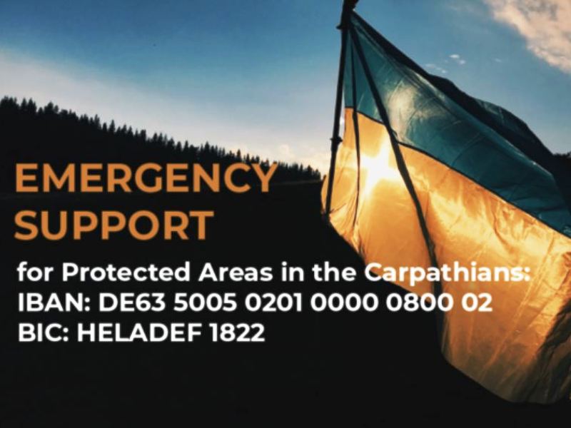 Europarc lancia una campagna europea di aiuto per le Aree Protette dell'Ucraina