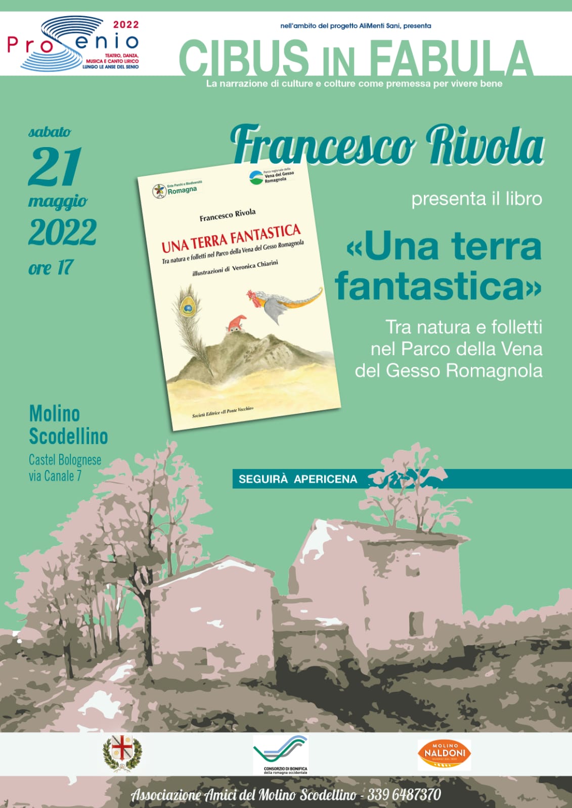 Francesco Rivola presenta il libro 'Una terra fantastica' presso la manifestazione Cibus in Fabula