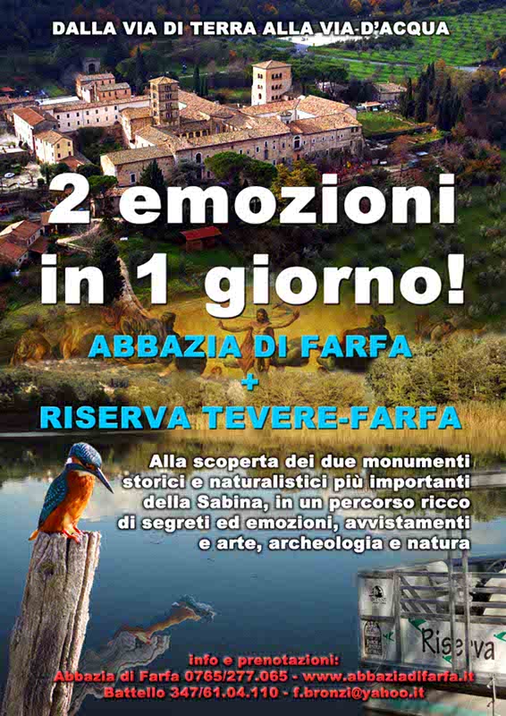 Speciale Estate 2012: Tour in battello + Abbazia di Farfa