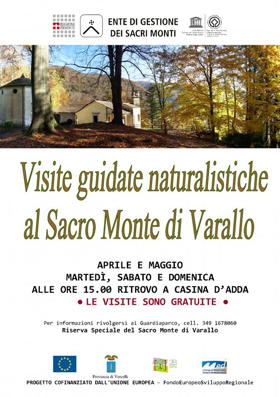 Proseguono le visite guidate naturalistiche al Sacro Monte di Varallo