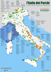 L'Italia dei Parchi: aggiornamento della mappa al 2015