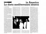 La dieta mediterranea sbarca in America