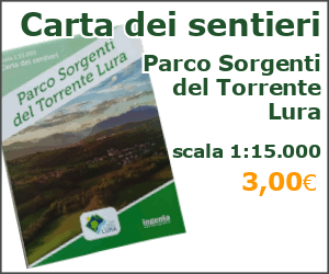 Carta dei sentieri del Parco Sorgenti del Torrente Lura (scala 1:15.000)