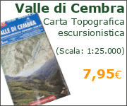 Valle di Cembra - Carta Topografica escursionistica (Scala: 1:25.000)