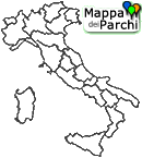 Mappa regionale dei parchi in Italia
