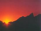Sonnenuntergang im Gebirge Pizzocco