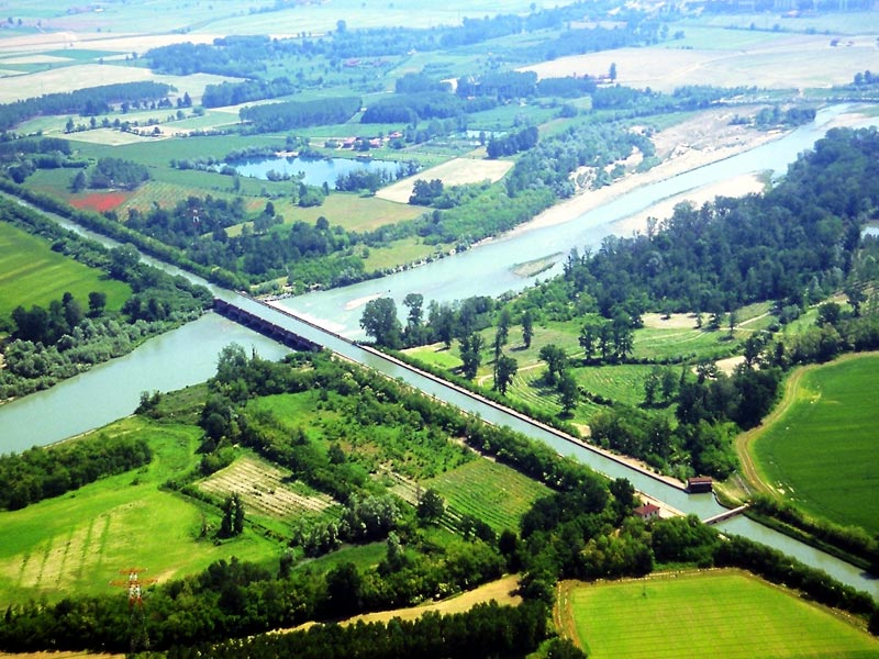 Cavour Bridge-Channel in Saluggia