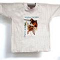 Weisses T-Shirt, fÃ¼r Kinder, Parco Alpe Veglia Devero - Modell Adlerbabies
