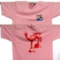 Rosa T-Shirt fÃ¼r Erwachsene, Parco Alpe Veglia Devero - Modell GÃ¤mse