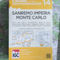 Sanremo, Imperia e Montecarlo - Carta dei Sentieri e dei Rifugi n. 14 (scala 1:50.000)