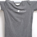 Graues Damen-T-Shirt aus Baumwolle mit Aufdruck Parco Antola