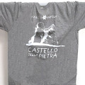 Graues Herren-T-Shirt aus Baumwolle Castello della Pietra