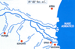 Map of the river Po - 3rd 4th cen.