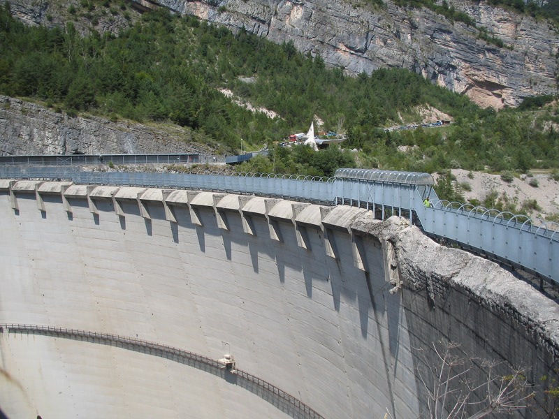 Info Point at Vajont Dam
