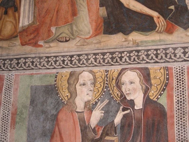 St John the Baptist parish church - inside frescoes