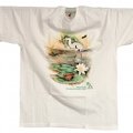 T-Shirt adulto bianca "stagno" - Parco Naturale dei Laghi di Avigliana