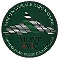 Adesivo tondo verde Parco Mont Avic