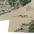 Cartina topografica del Parco Naturale Mont Avic