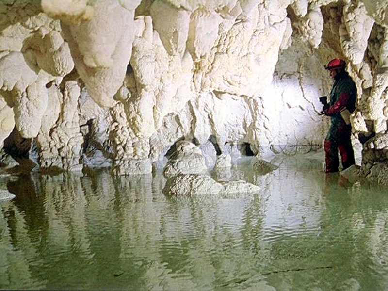 Cave small lake