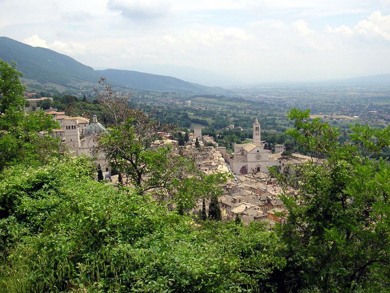 Assisi, la città interamente compresa nel Parco
