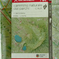 Cammino Naturale dei Parchi (Natural Walk of the Parks). Map 1:35.000 - Week 1 Rome-Livata