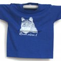 T-Shirt Bear junior, blue with white print